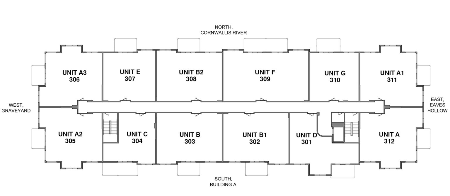 Floor Plans Building C Miners Landing Apartments in Kentville